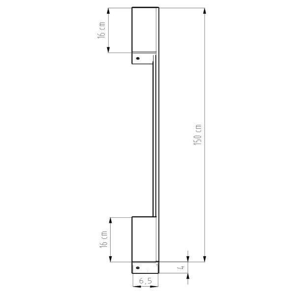 Minimalistyczna lampa ścienna Sappo LED 25W do holu czarna