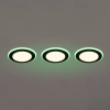 Potrójne oczka sufitowe ARGUS czarne 653610332 3xLED 5W zmienna barwa na pilot
