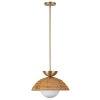 Lampa wisząca kula Perth ALM-PERTH-P-GD do salonu rattan złoty