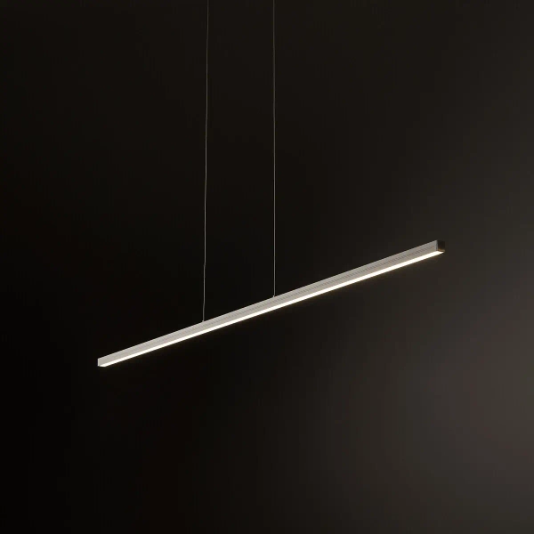 Wisząca lampa do salonu podłużna BAR 11583 LED 27W 3000K biała