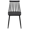 Czarne krzesło jadalniane Ribs Black PC-104S.BLACK tradycyjne do kuchni