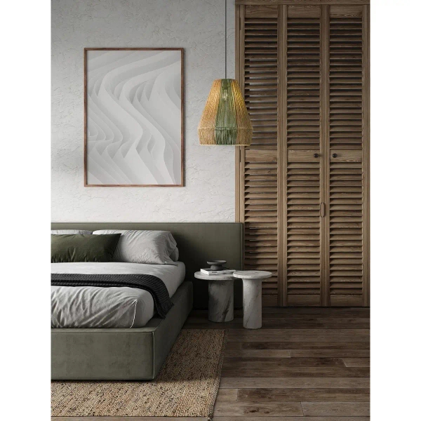 Sznurkowa lampa wisząca GRANIVO LE45348 boho drewniana brązowa