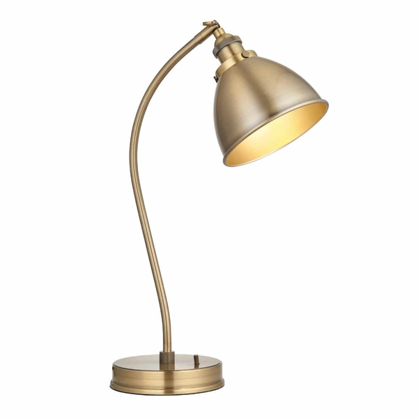 Lampa stołowa do biura Franklin 98747 Endon klasyczna mosiądz
