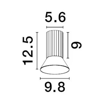 Lampa sufitowa do salonu MARENZO LE45606 metalowa czarna brązowa