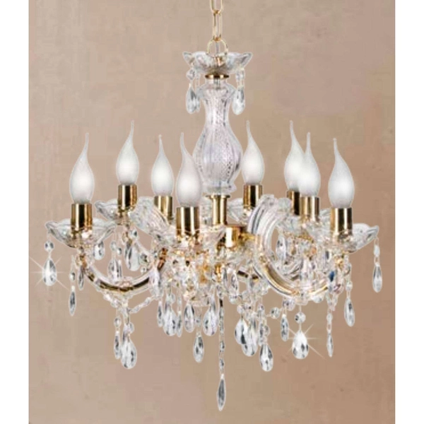 Lampa wisząca Maria Teresa 38-94653 klasyczna świecznikowa złoty