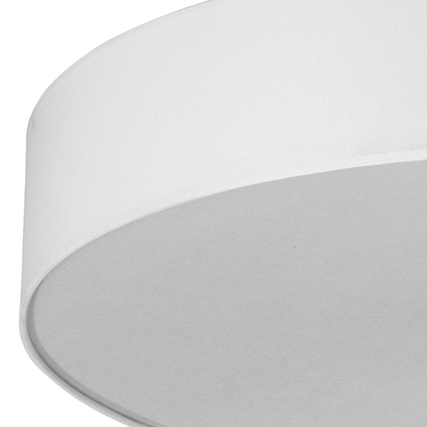 Lampa sufitowa kuchenna Rondo 2443 TK Lighting okrągła z tkaniny biała
