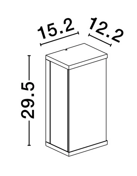 Lampa ścienna zewnętrzna CHETUMAL LE708 Luces Exclusivas IP65 grafitowa