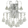 Kinkiet LAMPA glamour Monte Carlo 6246/1 8C Elem ścienna OPRAWA szklana z kryształkami crystals chrom przezroczysta