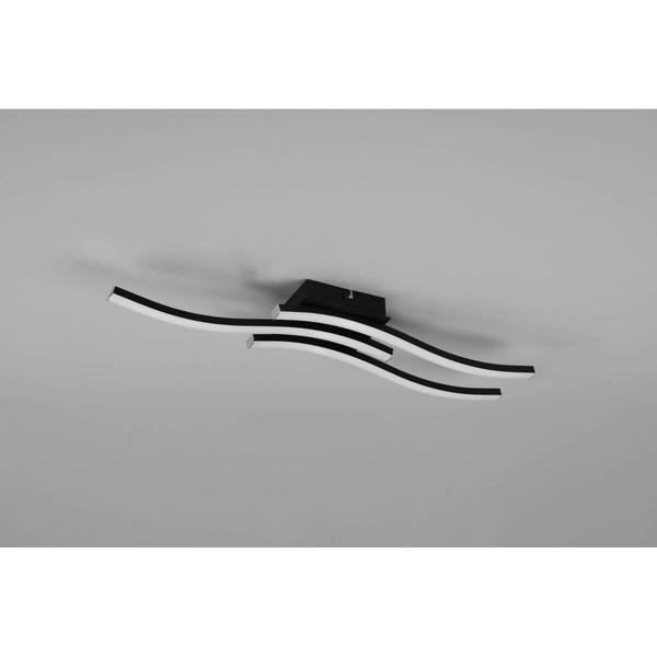 Ledowa lampa sufitowa Route R62473432 5W 4000K fale czarny