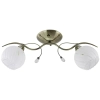 Przysufitowa lampa sypialniana 8758/2 21QG nad łóżko mosiądz
