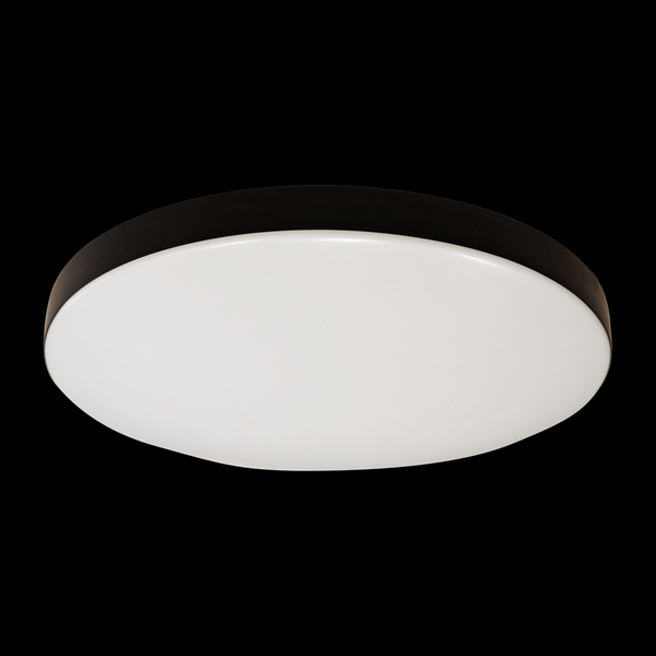Okrągła lampa sufitowa Maya LED 15W 4000K do sypialni czarna