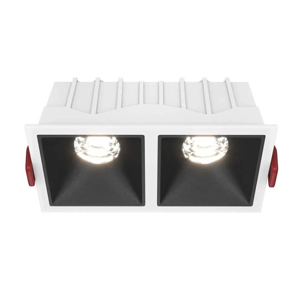 Wpust sufitowy Alfa DL043-02-10W4K-SQ-WB LED 20W 4000K biały czarny