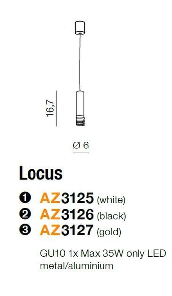 Złota lampa natynkowa Locus okrągły downlight do holu