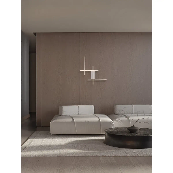 Lampa ścienna do salonu BILORTA LE45469 LED 34W 3200K biała