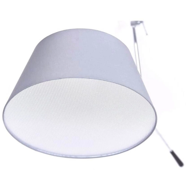 Abażur materiałowy Malaga AZ2591 cylinder okrągły szary