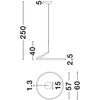 Zwisowa lampa do salonu ZUDANEZ LE44648 LED 31W 2700-4000K ring szara
