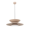 Salonowa lampa wisząca MAYUMI P0698 kaszmirowa metalowa LED 12W 3000K nad stół