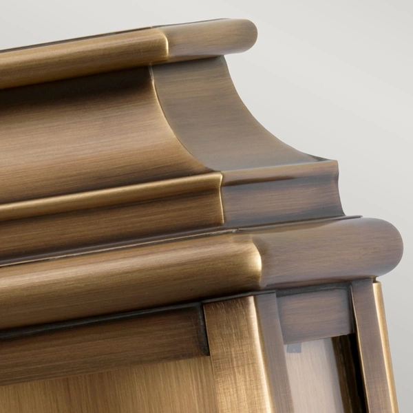 Kinkiet zewnętrzny ST-PAULS-BRASS Elstead metal latarenka mosiądz