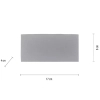 Metalowy kinkiet do ogrodu Carlo LED 4,8W 3000K lampa srebrna