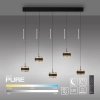 Opuszczana lampa wisząca góra-dół PURE FALLING RINGS czarna 2504-18 5x LED 8W 2200-5000K