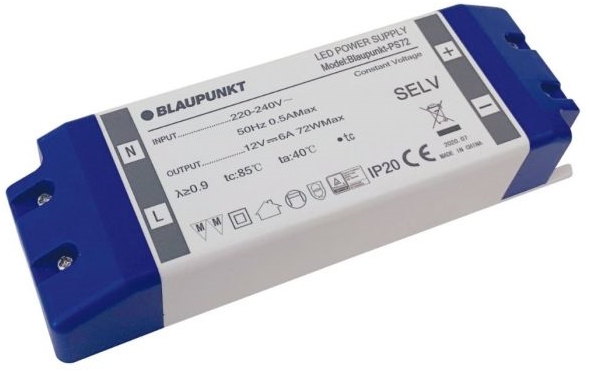 Zasilacz ledowy Blaupunkt PS72 72W do wewnątrz do taśm