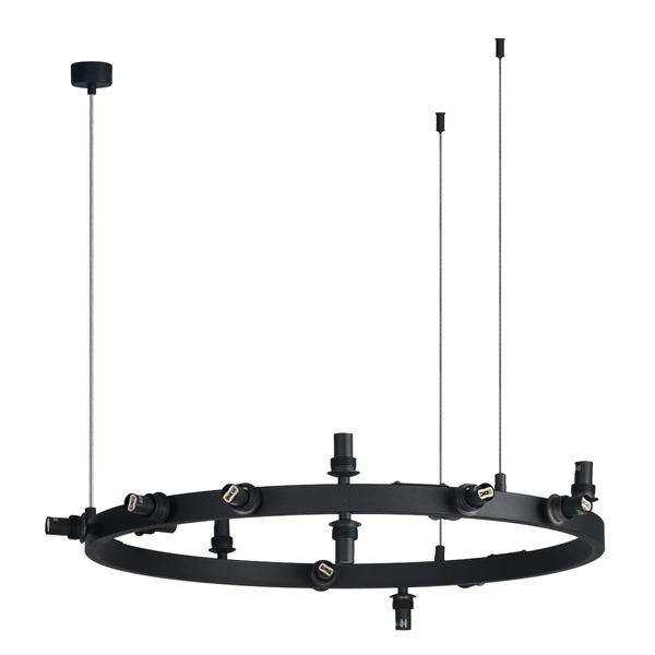 Metalowy stelaż wiszący BUBBLES AZ5875 Azzardo wielopunktowy okrąg czarny