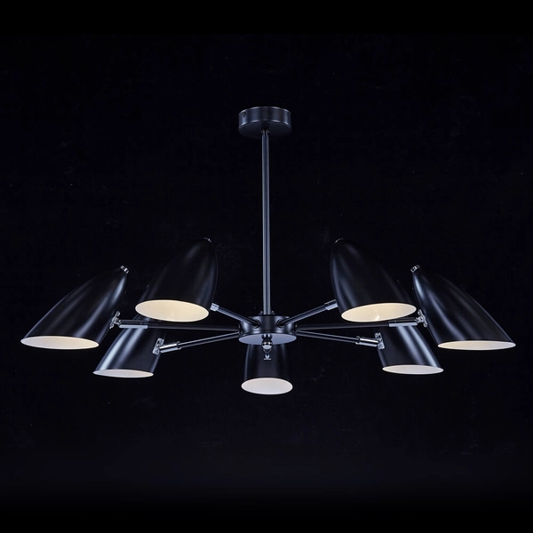 Żyrandol Aida MOD033PL-07B Maytoni industrialny metalowy regulowany czarny