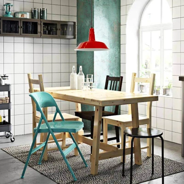 Lampa wisząca Retro ABR-LWRG-R Abruzzo do salonu nad wyspę czerwona