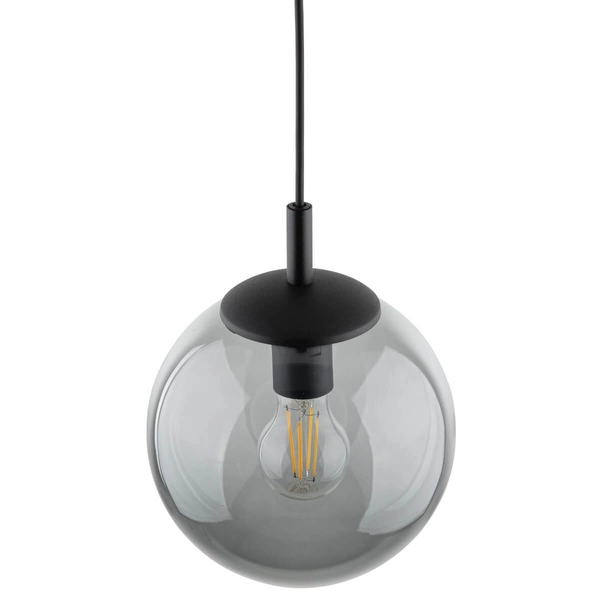 Wisząca lampa do kuchni Esme 5378 bańka ball zwis grafitowa czarna