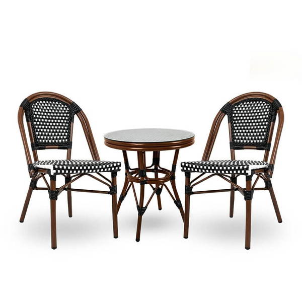 Ogrodowe krzesło Cafe Paris KH1501100219 King Home rattan brązowe