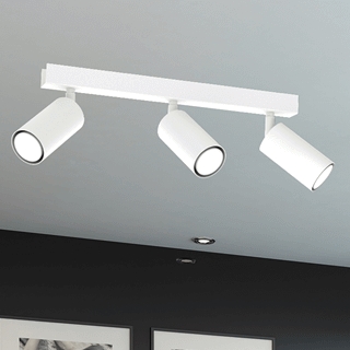 Sufitowa lampa Hudson MLP8803 metalowa do jadalni biała