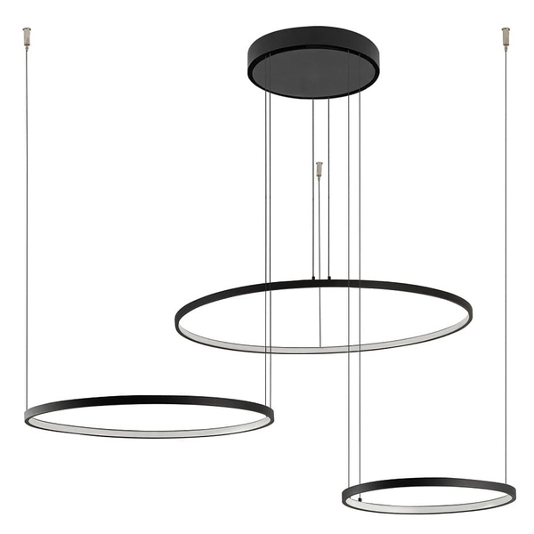 Potrójna lampa wisząca ring Circolo 10867 Nowodvorski LED 45W 4000K czarna