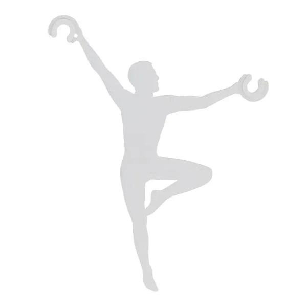 Regulujący uchwyt dekoracyjny do przewodów ACROBAT 11795 biały