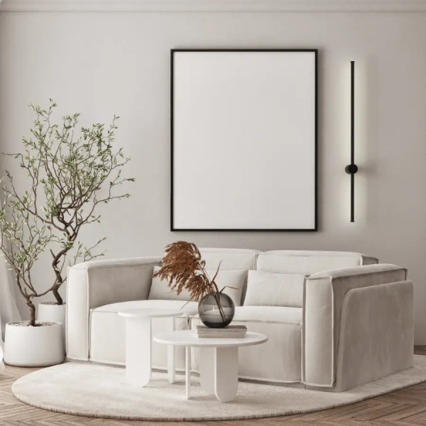 Podłużny kinkiet ścienny 20116 LED 20W 3000K do przedpokoju czarny