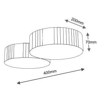 Plafon LAMPA sufitowa ZAMA 7041 Shilo plafoniera OPRAWA natynkowa LED 30W 3000K metalowa biała