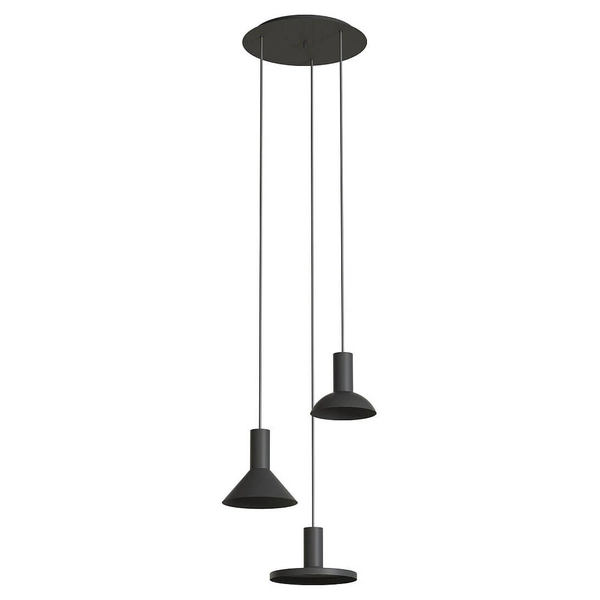 Potrójna lampa wisząca Hermanos 10905 Nowodvorski salonowa czarna