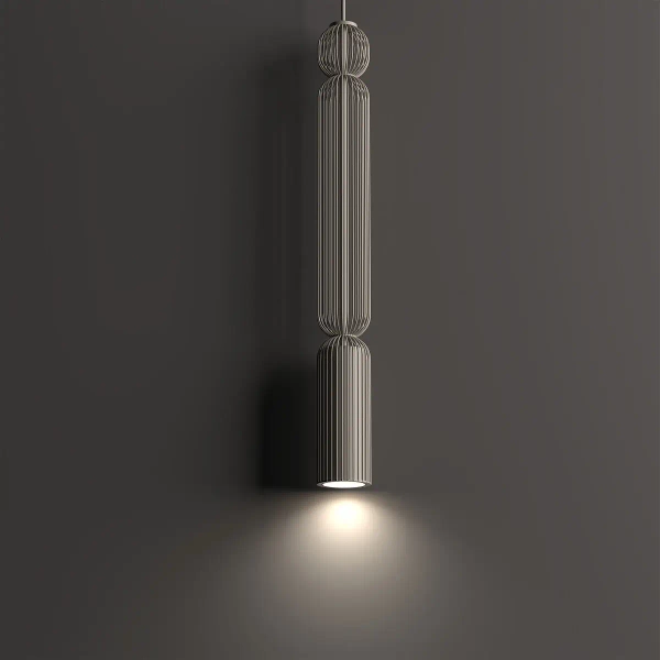 Wisząca lampa druciana CAMELEON SINGLES 12192 nad stół beżowa