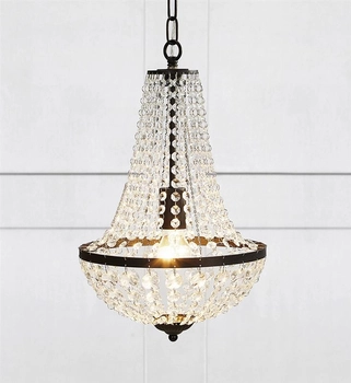 Stylowy żyrandol pokojowy Granso 107026 na czarnym łańcuchu hol