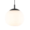 Sypialniana lampa wisząca VIBE 4759 szklana kula czarny biały
