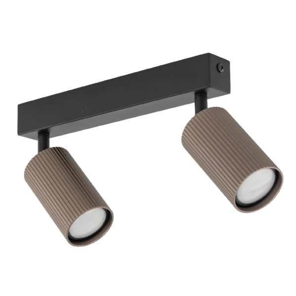 Podwójna regulowana lampa sufitowa Tune 16147 tubki na podsufitce brązowy