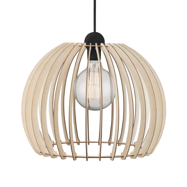 Jadalniana lampa wisząca drewniana Chino 84843014 beżowy