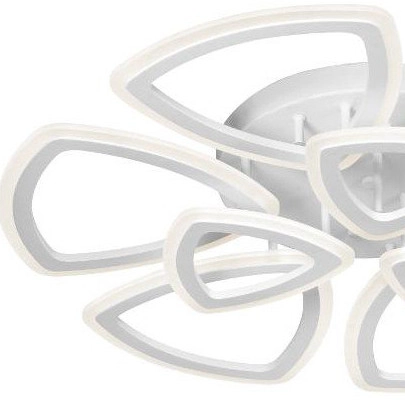 Plafon nowoczesny W7114-6+3 biała lampa LED 216W do sypialni