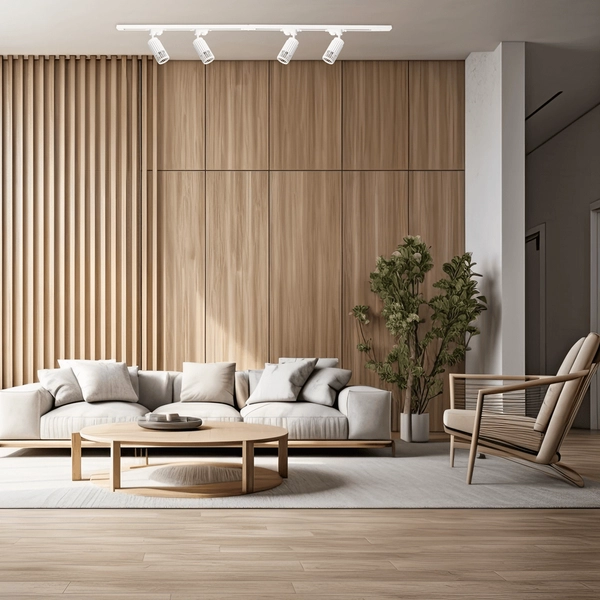 Jednoobwodowa lampa szynowa VERTICAL ML0303 z regulacją biała