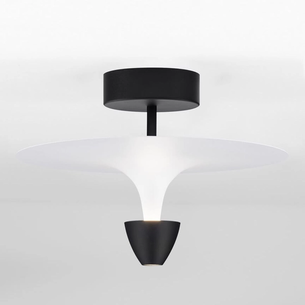 Sufitowa lampa talerz UCURENA LE44638 LED 11W 3000K metalowa biała czarna