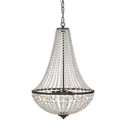 Glamour żyrandol wiszący Granso 107028 lampa nad łóżko czarna