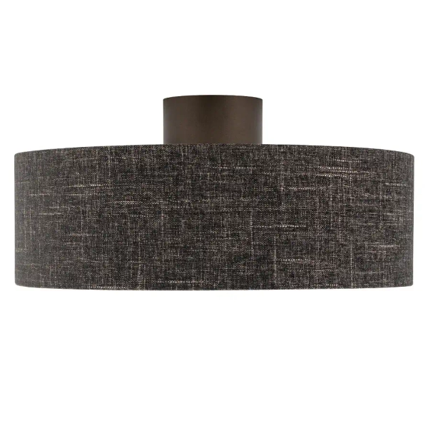 Tuba lampa sufitowa AMARELA 11658 okrągła z tkaniny czarna