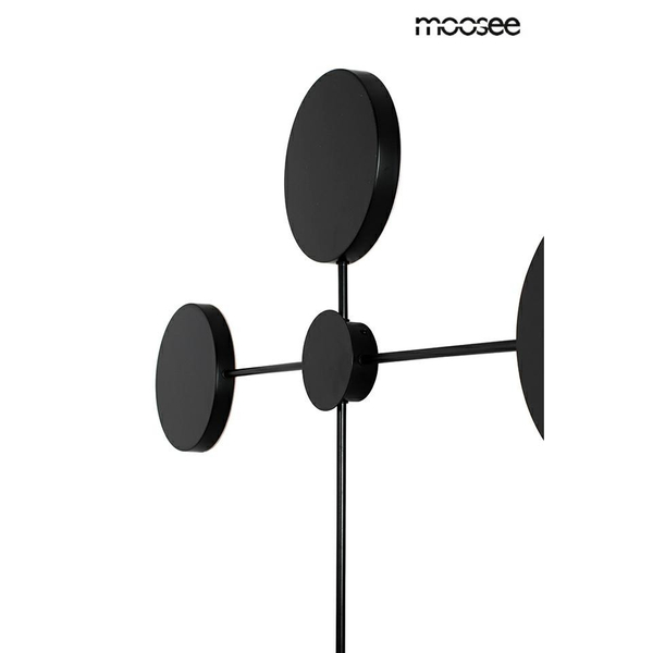 Lampa ścienna Shadow 4 MSE010100355 Moosee LED czarna