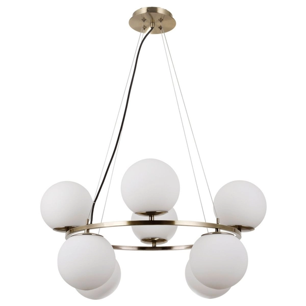 Lampa wisząca Larosa PND-33453-4-4-ABR Italux molekuły kule antyczny brąz