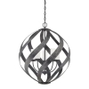 Łańcuchowa wisząca lampa Blacksmith QN-BLACKSMITH-5P-OBK IP44 czarny