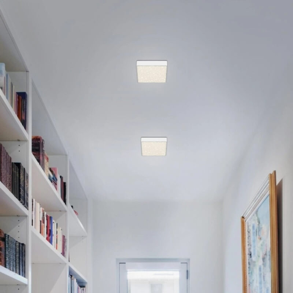 Kwadratowa sufitowa lampa Star sky 7076-416 LED 11W 4000K gwiazdy biała